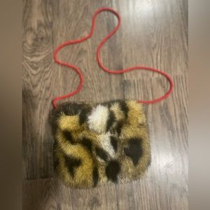 Rothschild Faux Fur Small Purse Bag
